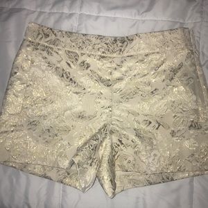 Gold J. crew shorts